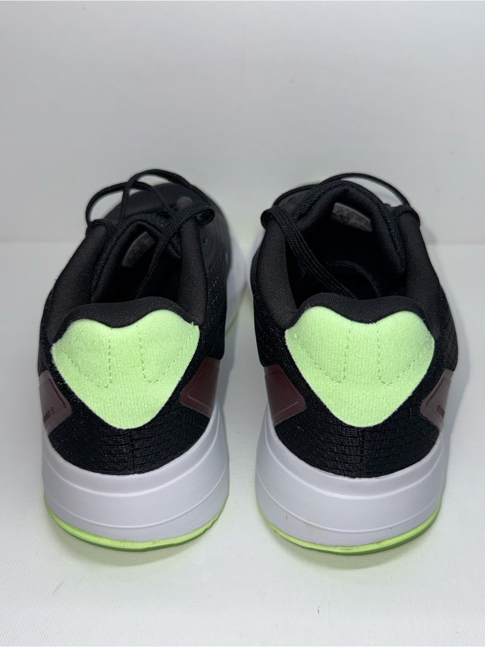 ADIDAS DURAMO SL Black & Light Green Athletic Sneakers - Picture 7 of 9